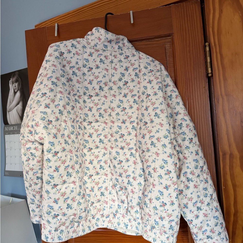 Altar’s State Quilted Floral Print Jacket - Cream/Multicolor - Picture 2 of 3